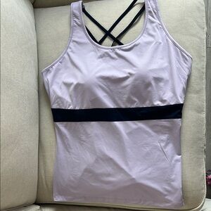 NEW Fila Tennis Lavender Purple Heritage Cami Tank UPF 50+